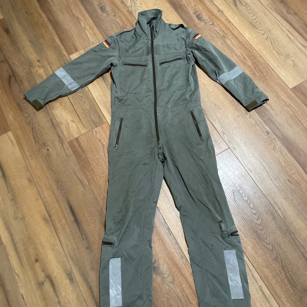 German Military Flight Suit Olive Green Jumpsuit Mens Tactical Utility Gorpcore